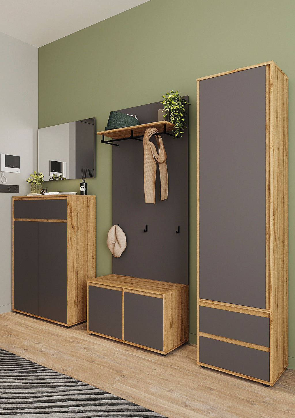 Niko soft Shoe cabinet KOM2D