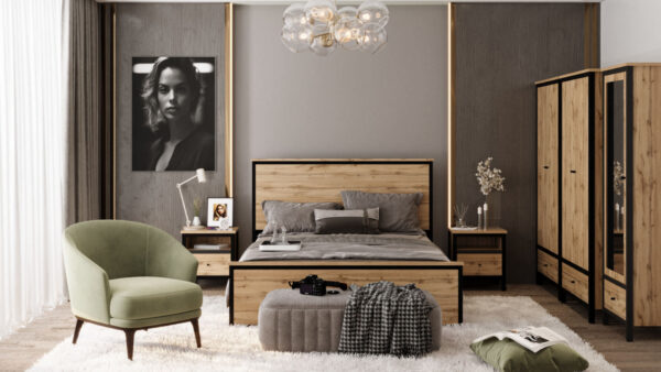 Chos system: Cabinet KOM1D1S (Oak tahoe/Black)