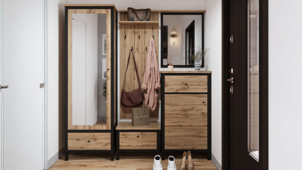 Chos hallway: Wardrobe SZF1D1S