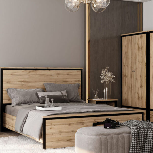 Chos system: Wardrobe SZF2D1S (Tahoe oak/Black)