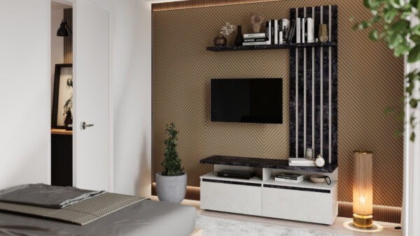 Chos system: Glass-fronted cabinet REG1W2S (Oak tahoe/Black)