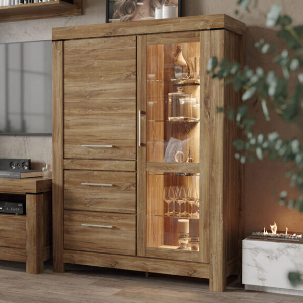 German system: Showcase REG1W1D2S/16/12+lighting