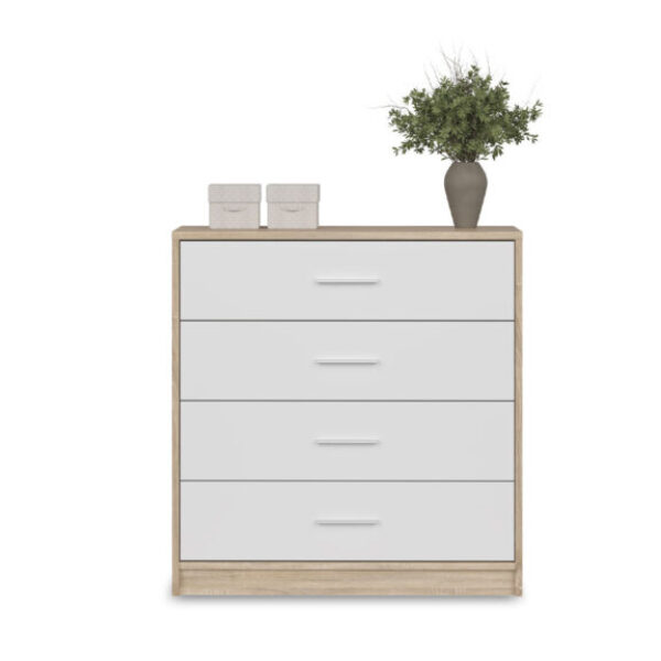 Nepo system: Chest of drawers_KOM4S (Sonoma oak/Nymphaea alba)