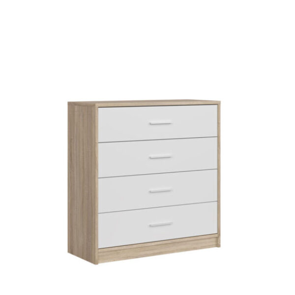 Nepo system: Chest of drawers_KOM4S (Sonoma oak/Nymphaea alba)