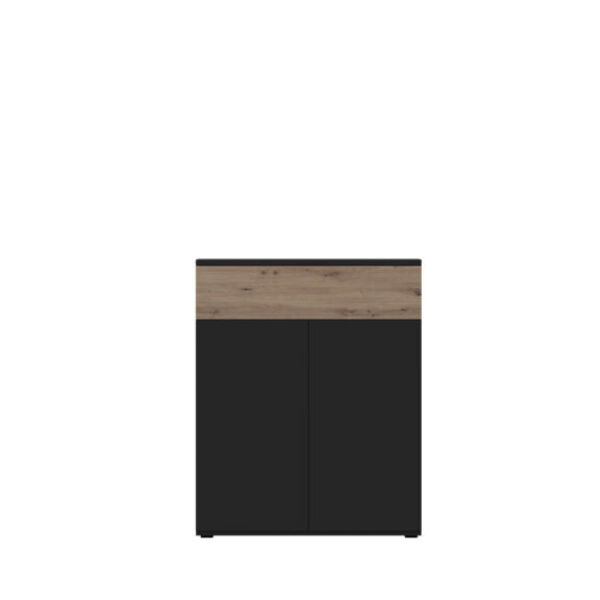 Rebeca: Chest of drawers KOM2D1S (Artisan oak/Black)
