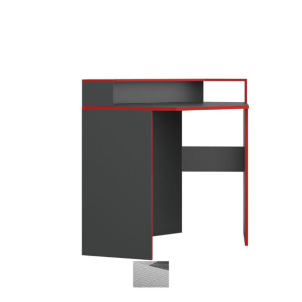 Gaming desk SMART N red (black/red) corner