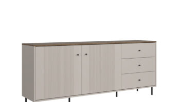 Tiramisu Cabinet KOM2D3S (Cashmere/Oak Antico)