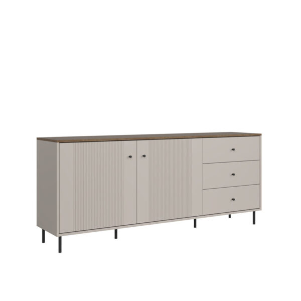 Tiramisu Cabinet KOM2D3S (Cashmere/Oak Antico)