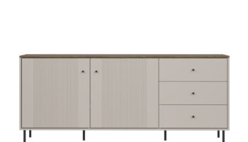 Tiramisu Cabinet KOM2D3S (Cashmere/Oak Antico)