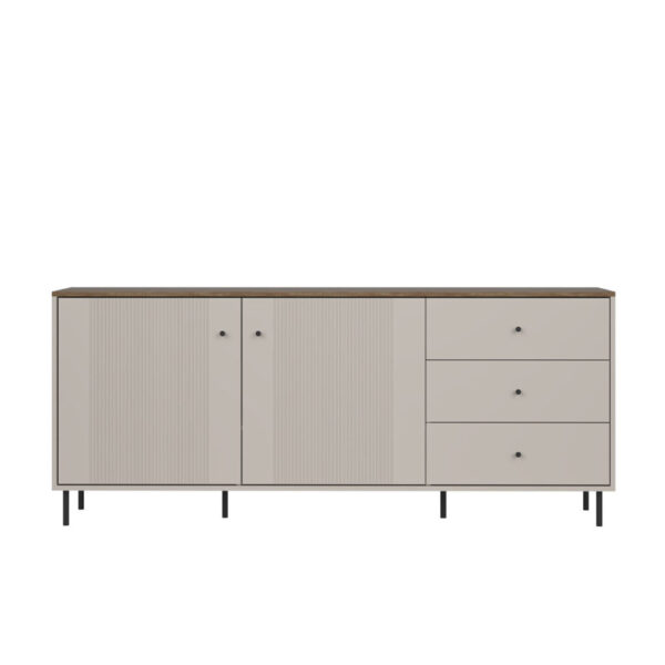 Tiramisu Cabinet KOM2D3S (Cashmere/Oak Antico)