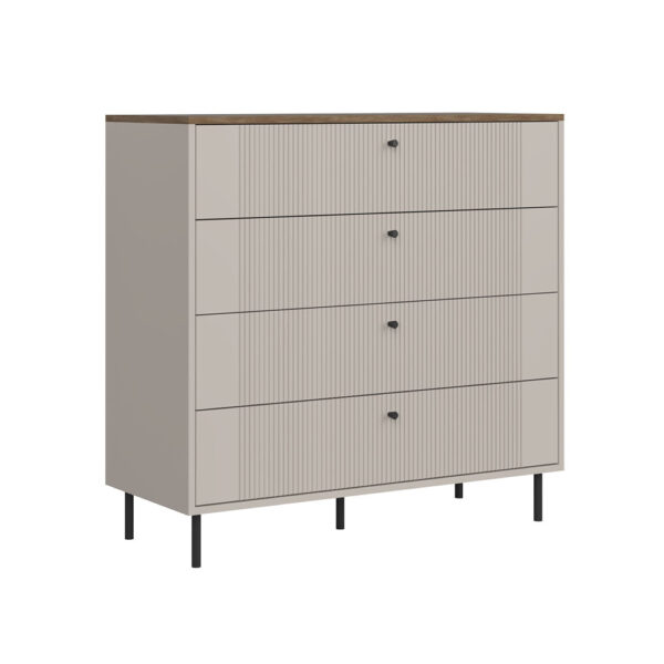 Tiramisu Chest of drawers KOM4S (Cashmere/Oak Antico)