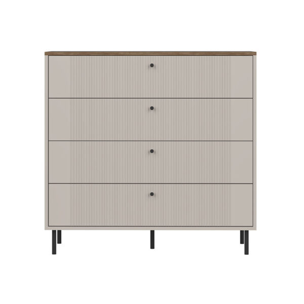 Tiramisu Chest of drawers KOM4S (Cashmere/Oak Antico)