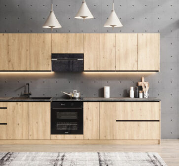 Kitchen TINA set 320cm (Royal oak (top)/Royal oak(down))