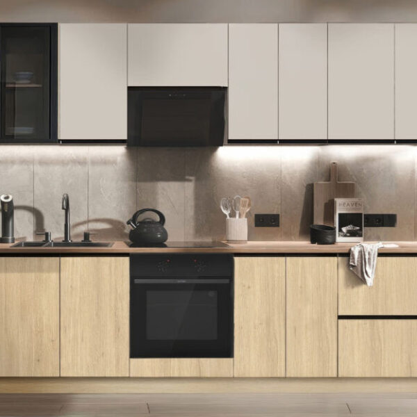 Kitchen TINA set 320cm (Sateen (top)/Royal oak (down))